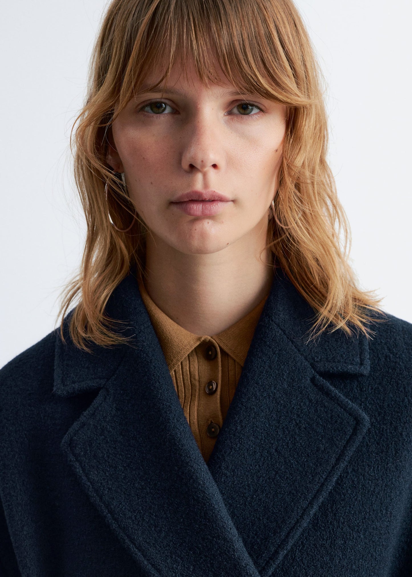 Voluminous Belted Wool Coat