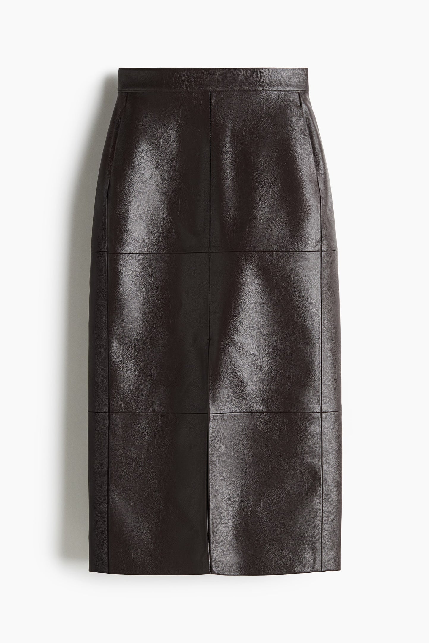 Coated pencil skirt