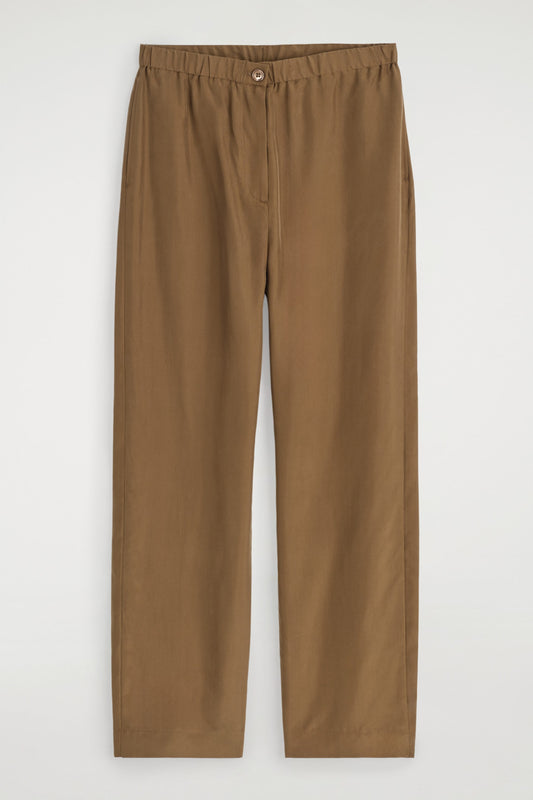 Relaxed Silk Trousers