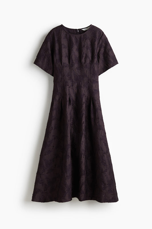 Jacquard-weave dress