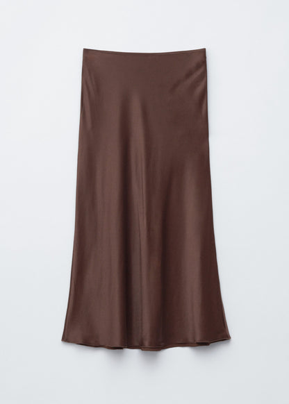 Satin Midi Skirt