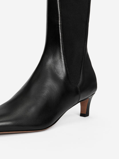 Square-Toe Ankle Boots