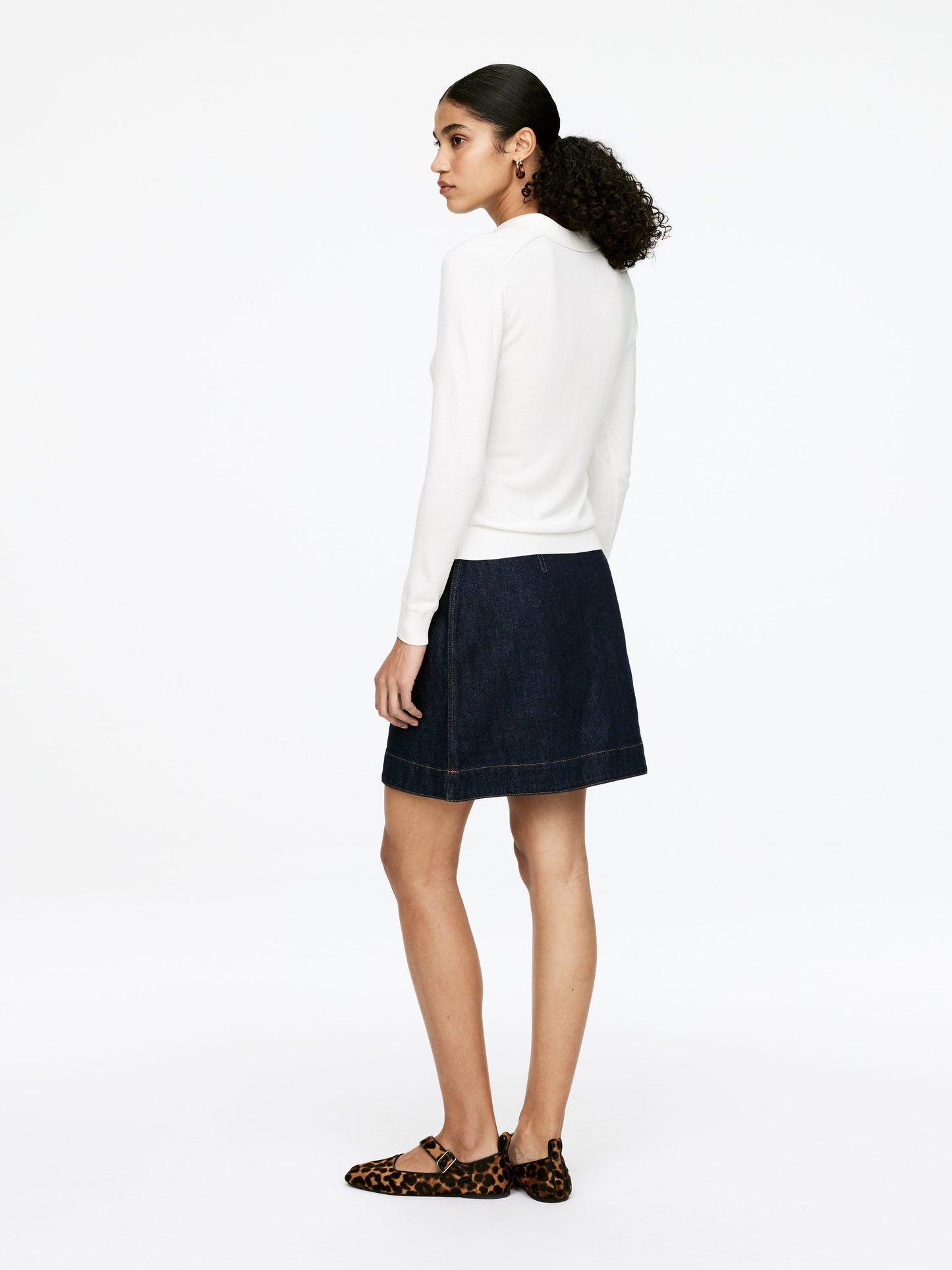 Denim Wrap Skirt