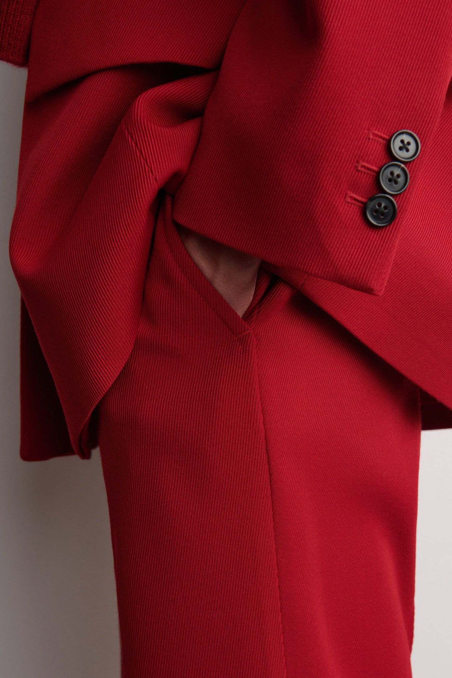 Wool-Blend Straight-Leg Trousers