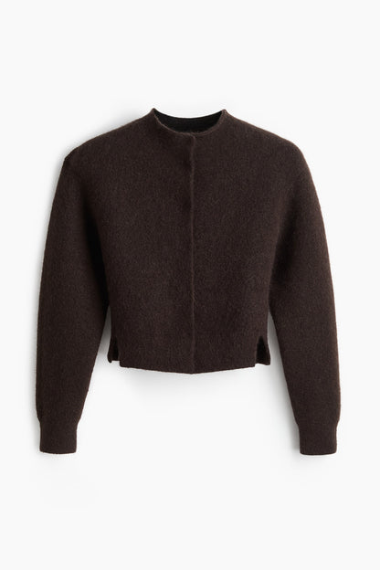 Mohair-blend cardigan