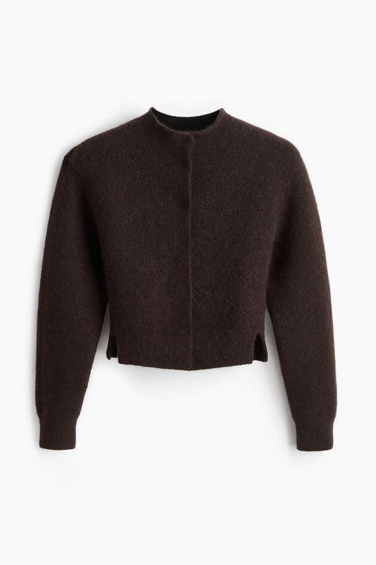 Mohair-blend cardigan