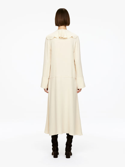 Frill-Neck Dress
