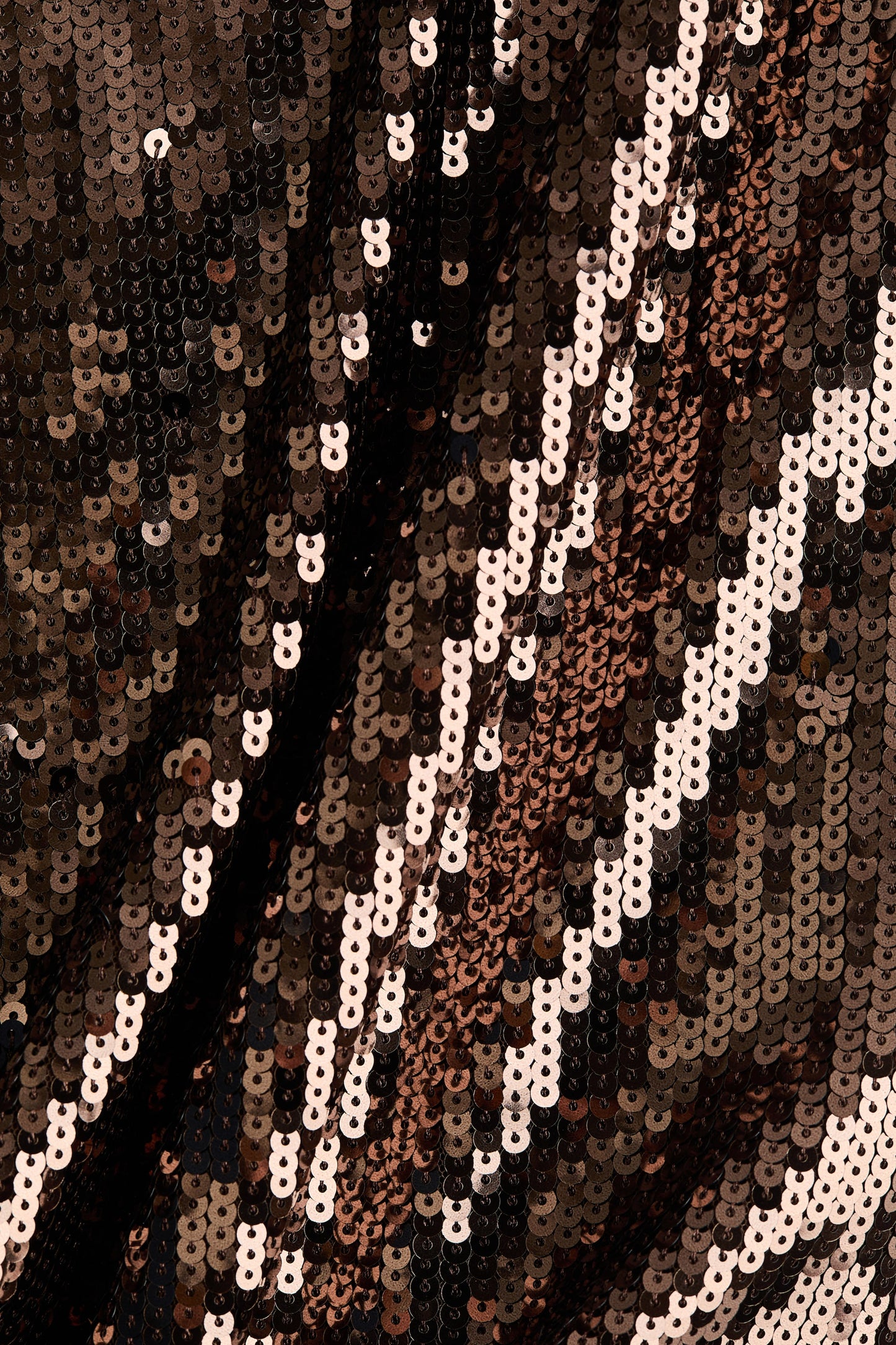 Fringe-trimmed sequined skirt