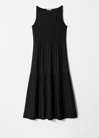 Rib-Knit Midi Dress