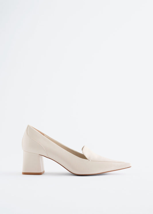 Leather Loafer Pumps