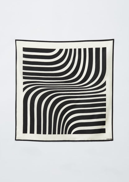 Graphic-Print Square Silk Scarf