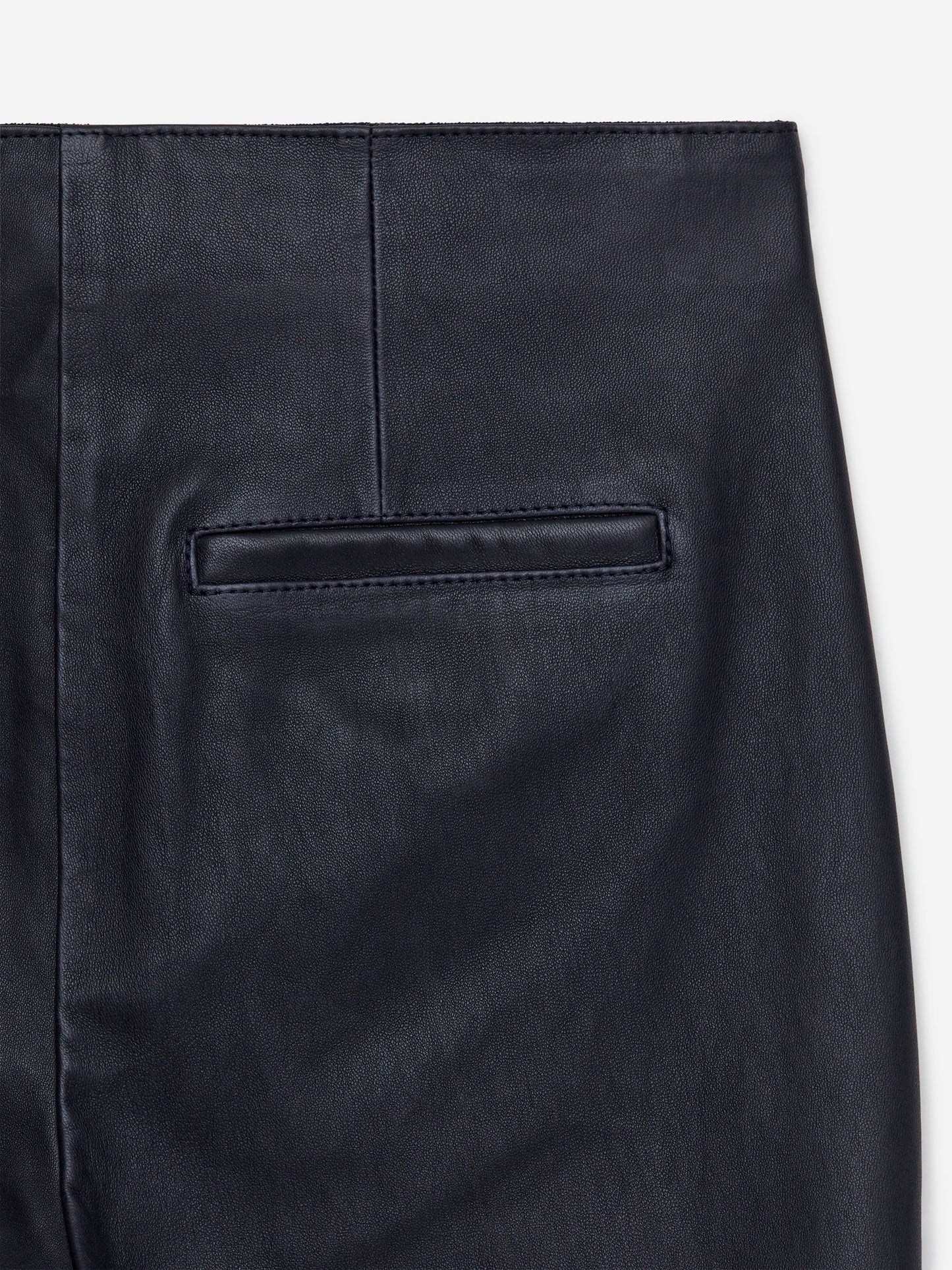 Kick-Flare Leather Trousers