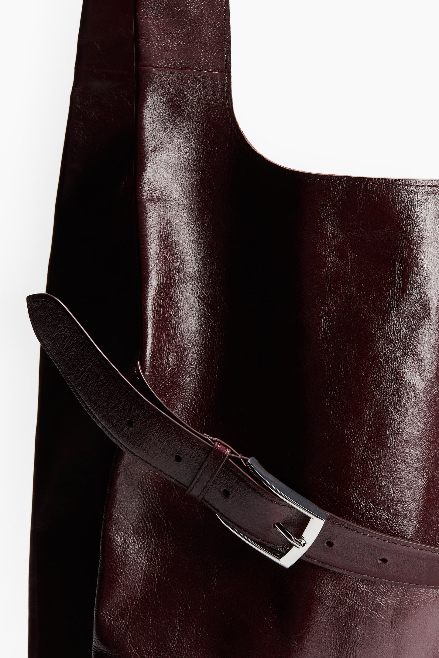 Large leather tote bag