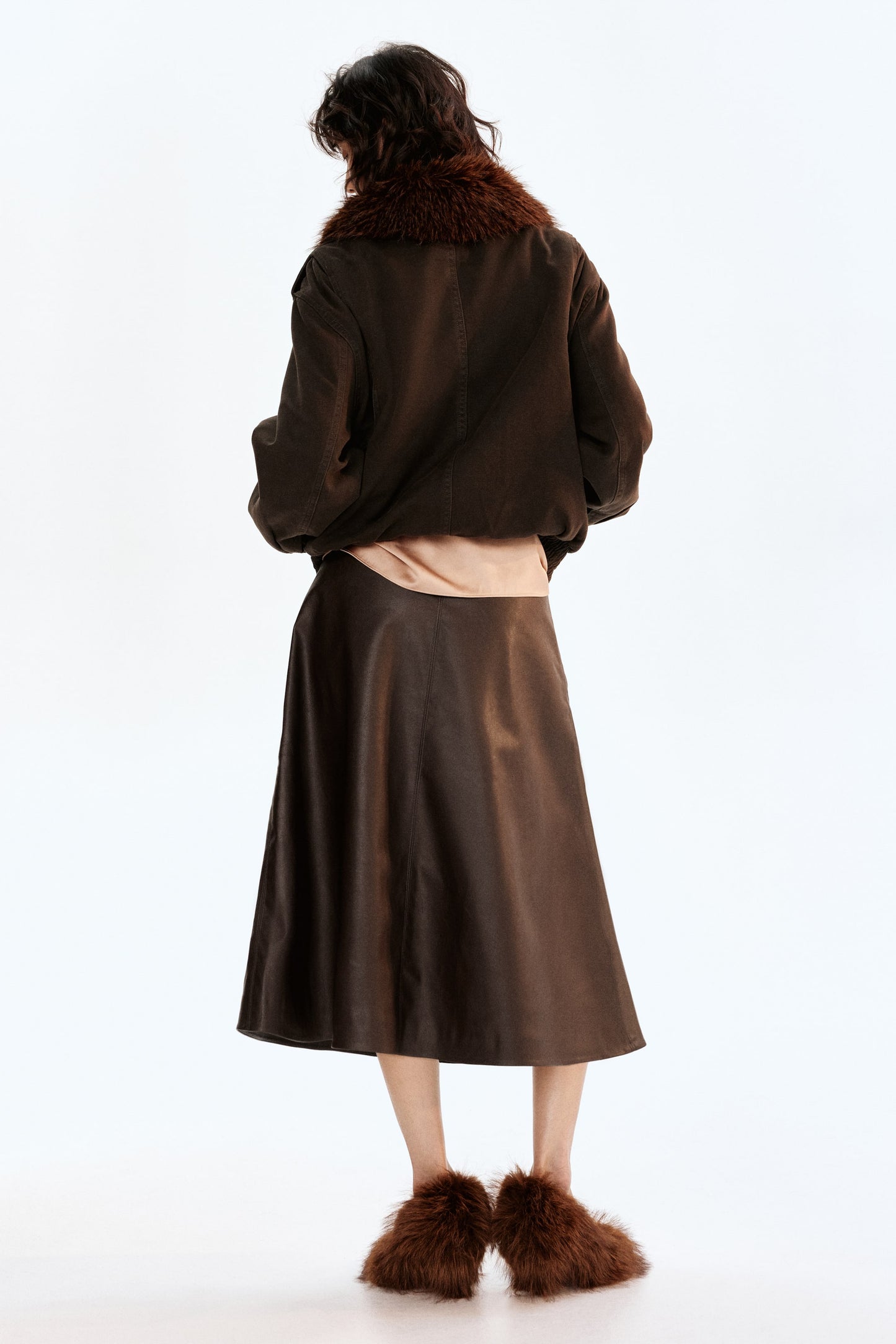 Coated A-line skirt