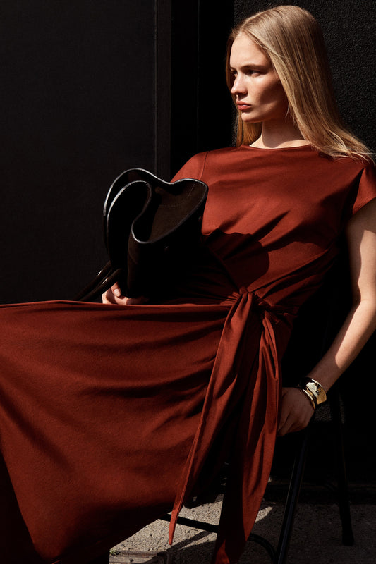 Wrap-Front T-Shirt Dress