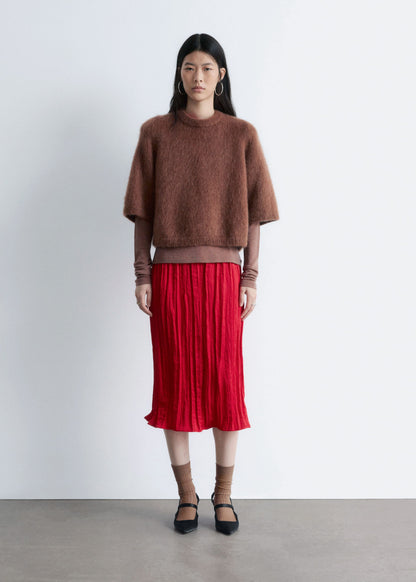 Mohair-Blend Knitted T-shirt