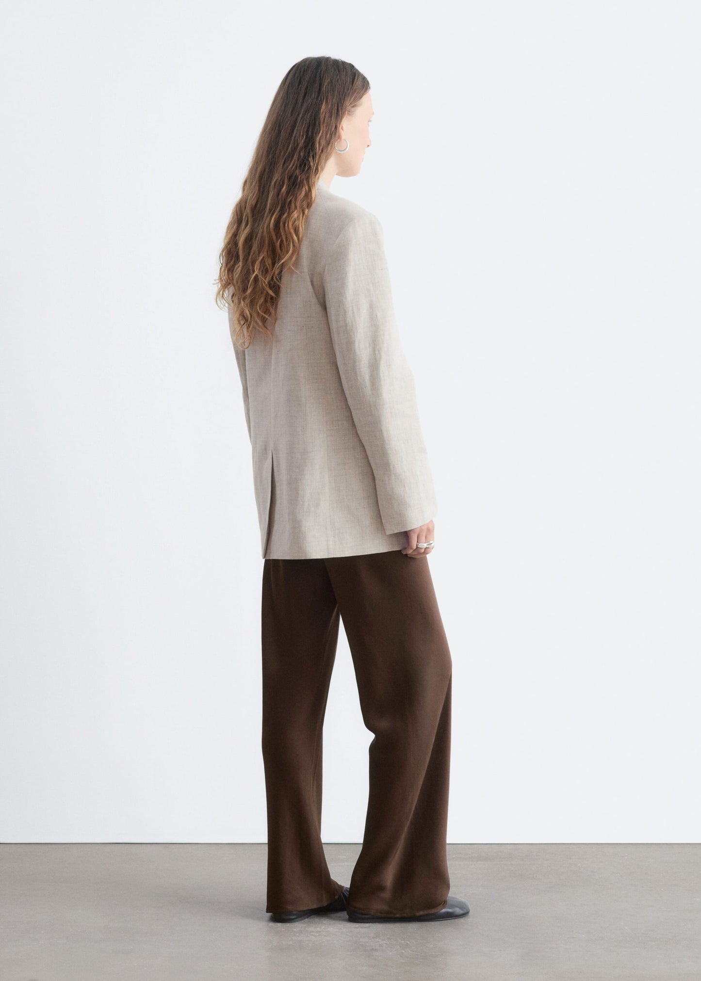 Relaxed Cotton-Linen Blazer