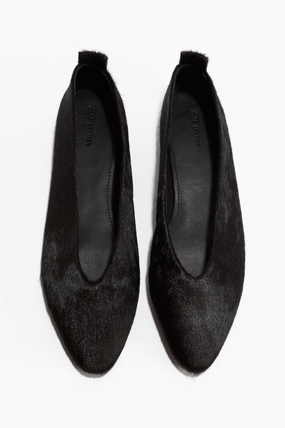 Leather ballet pumps