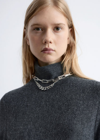 Merino-Wool Turtleneck Maxi Dress