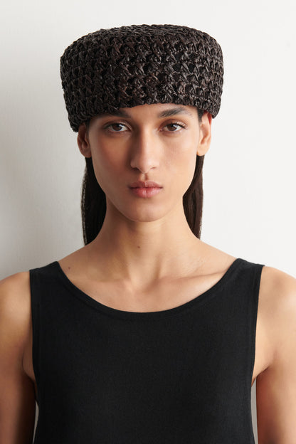 Raffia beret