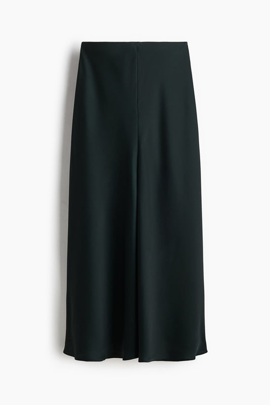 Satin maxi skirt