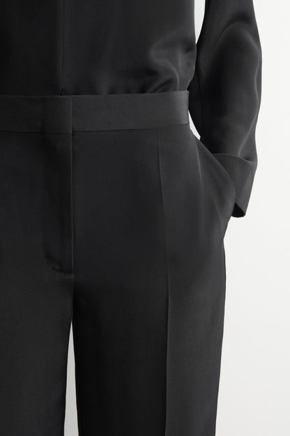 Tailored Silk Shorts