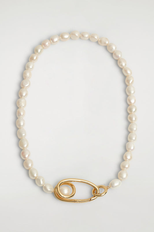 Coiled Freshwater Pearl Necklace