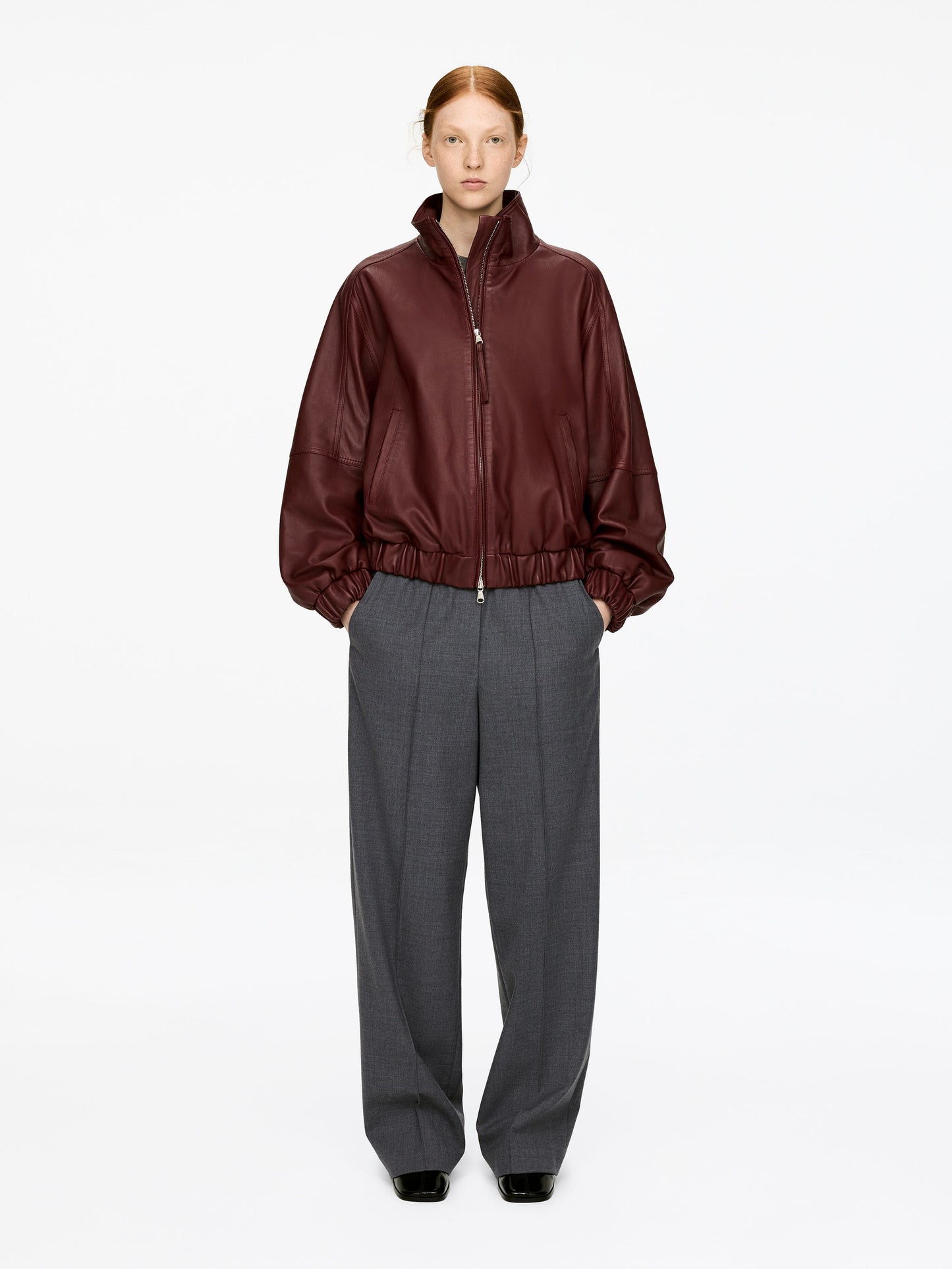 Elastic Waist Tailored Trousers