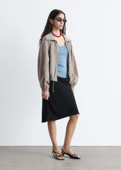 Sporty Viscose-Blend Jacket