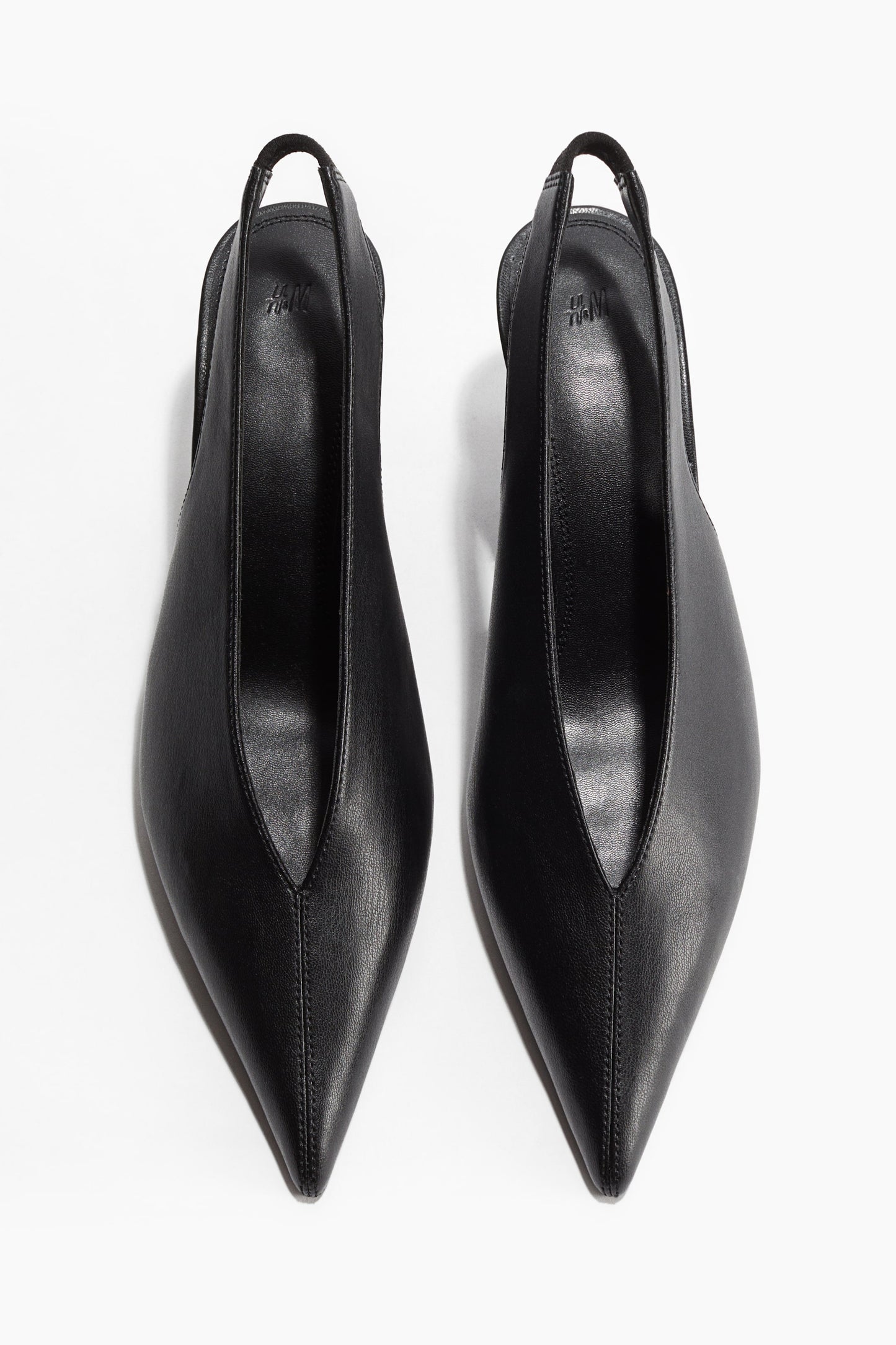 Wedge-heeled slingbacks
