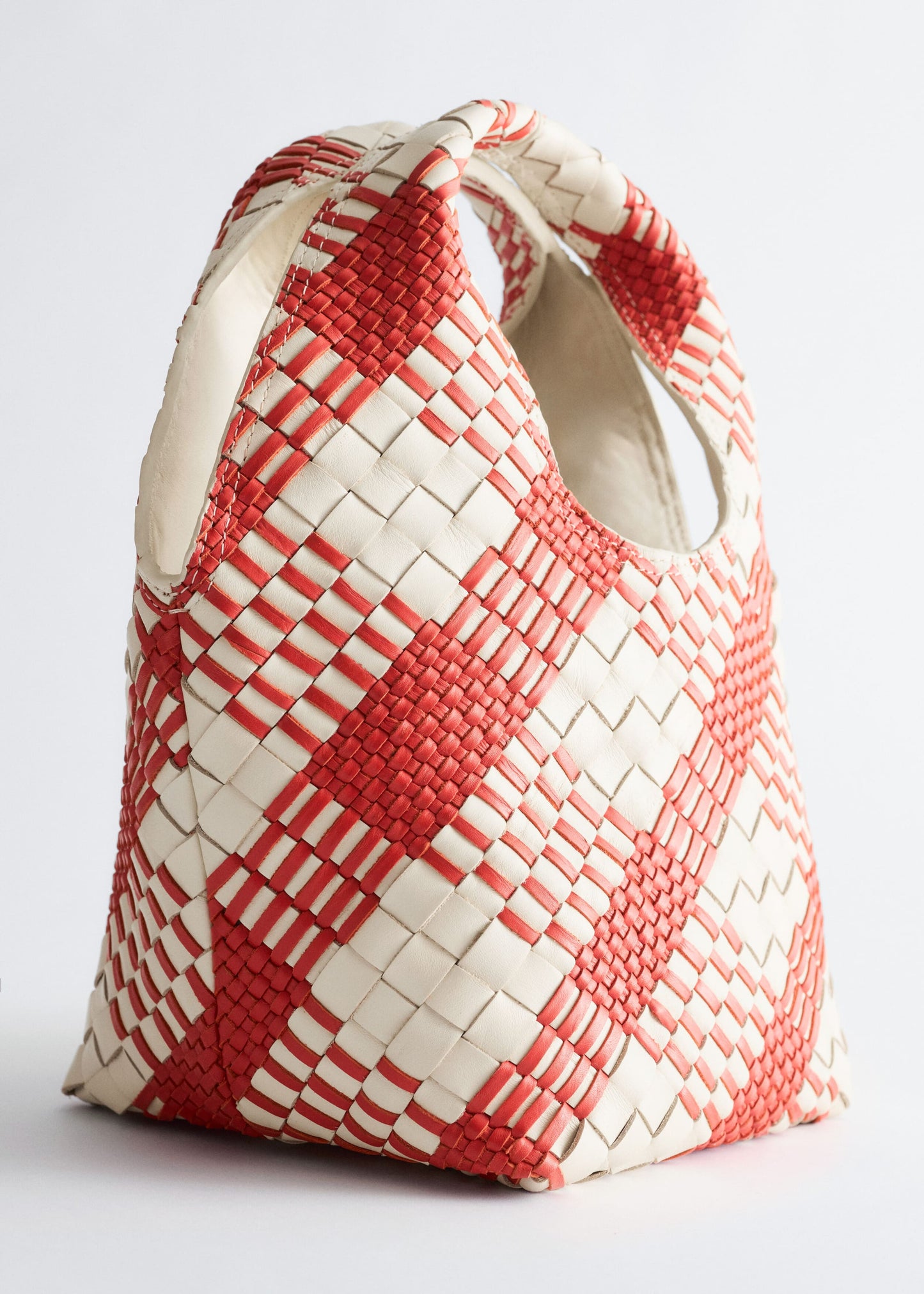 Braided Leather Tote Bag