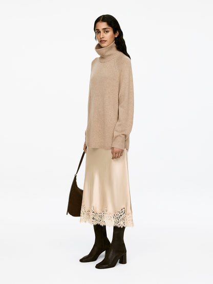 Roll-Neck Cashmere-Wool Jumper