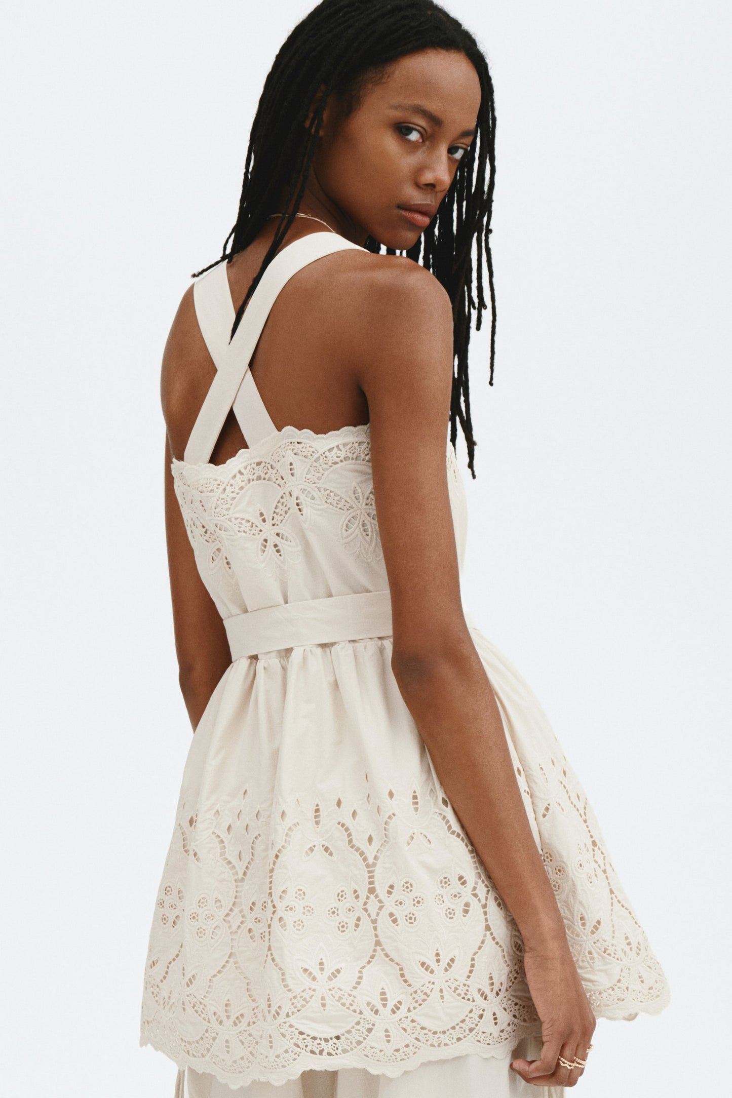Broderie anglaise dress