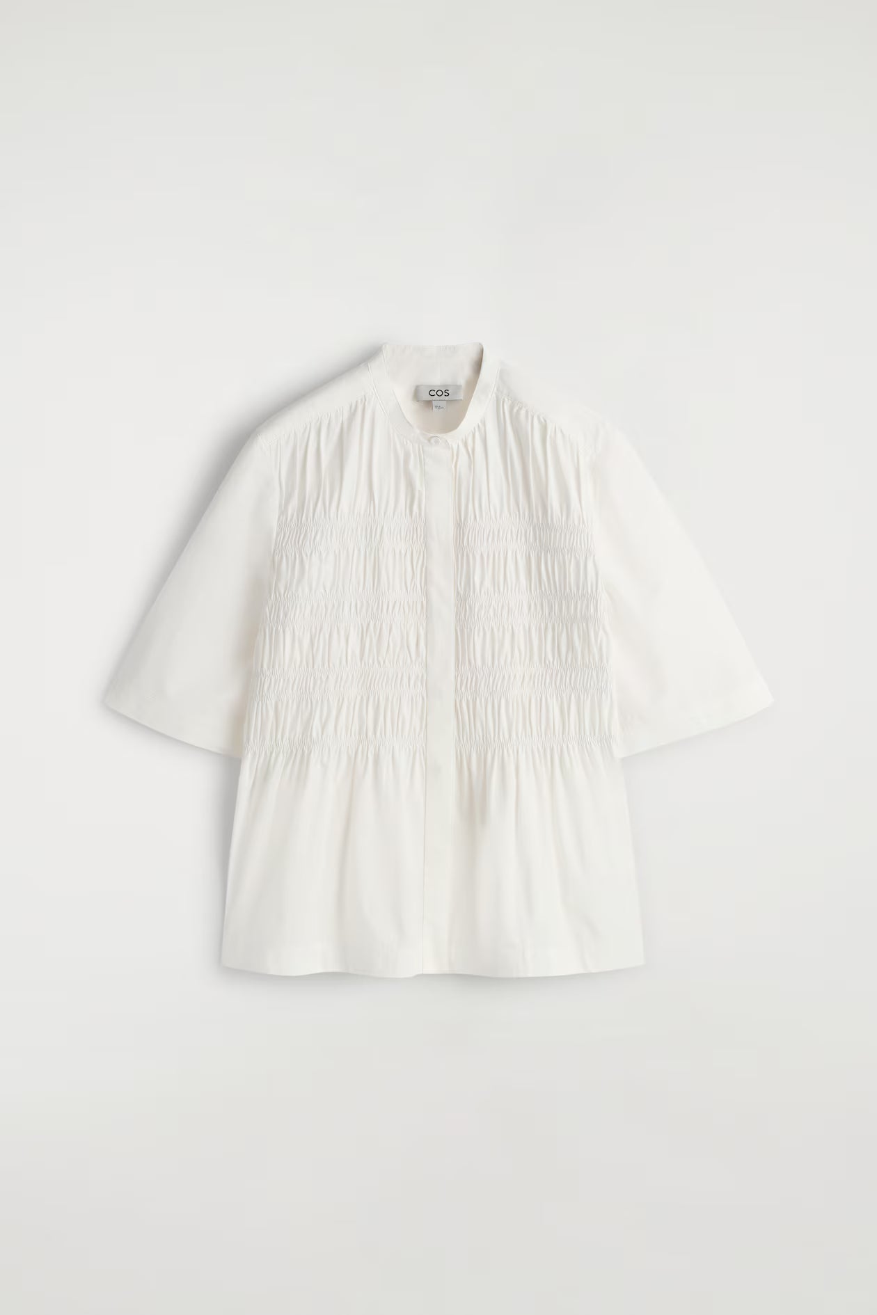 Ruched Cotton Blouse