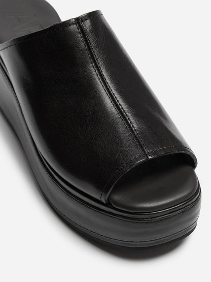 Leather Flatform Sandals