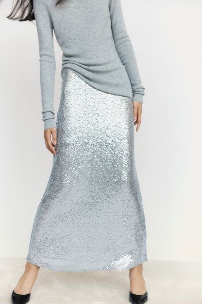 Sequined maxi skirt