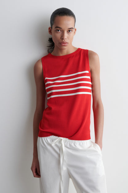 Striped Knitted Tank Top