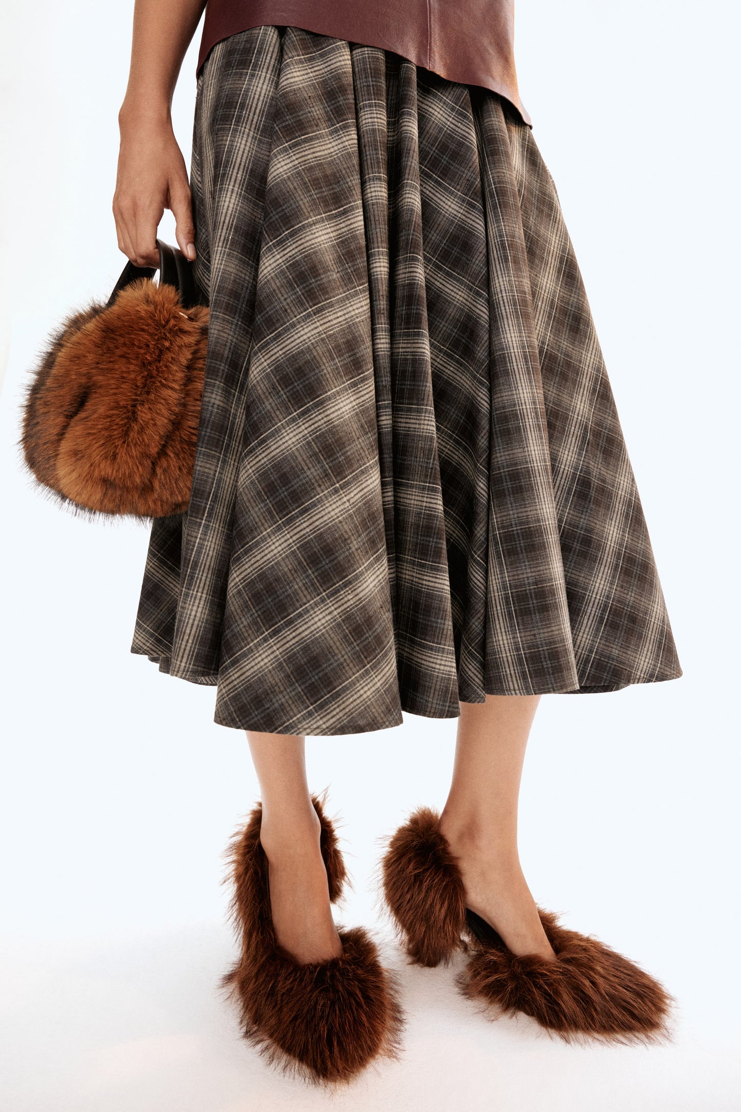 Circular cotton skirt