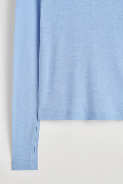 Merino Wool High-Neck Top