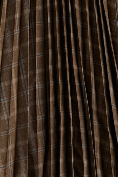 Pleated circular skirt