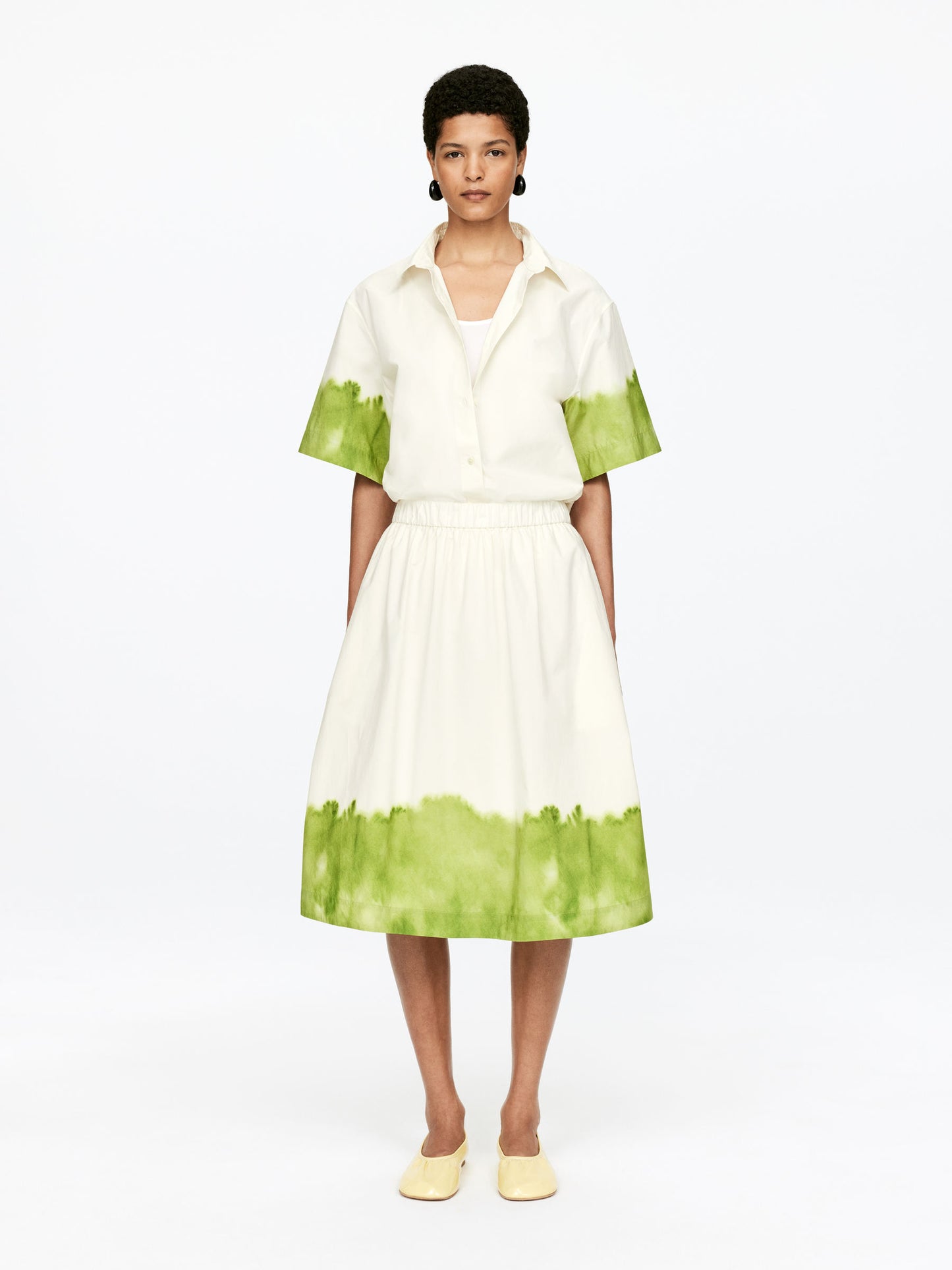 Printed Midi-Skirt