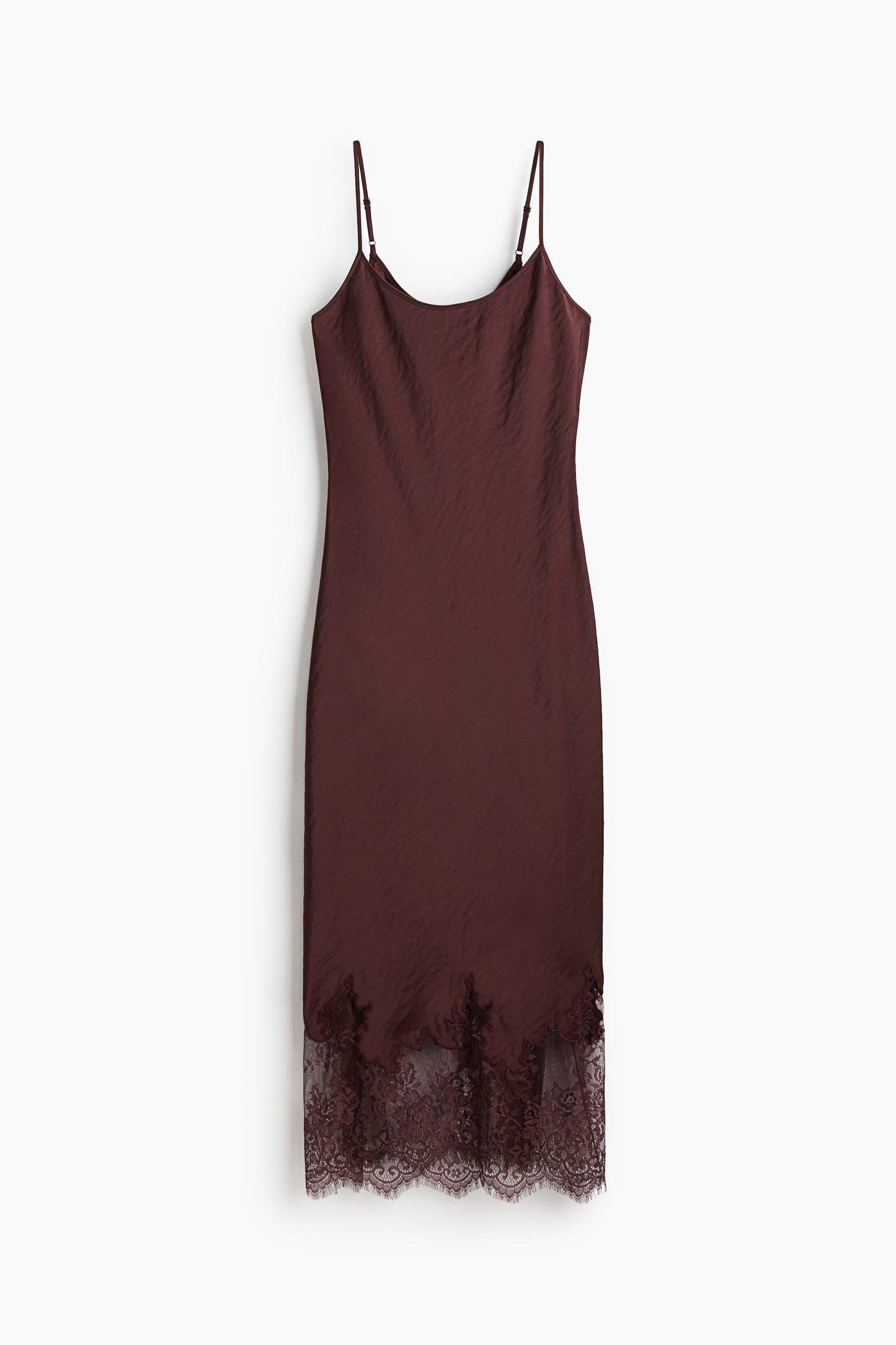 Lace-trimmed dress
