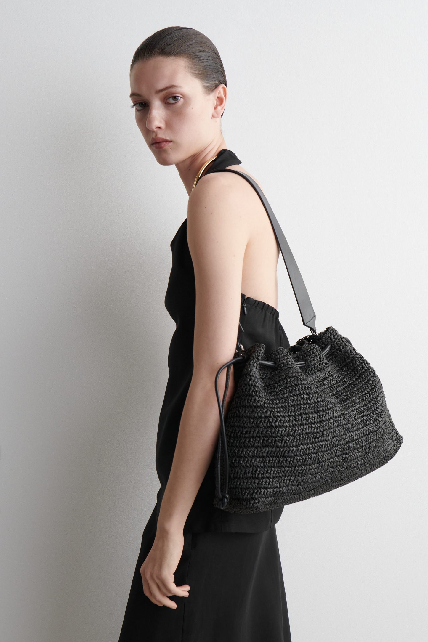 Cavatelli Clutch Bag - Straw