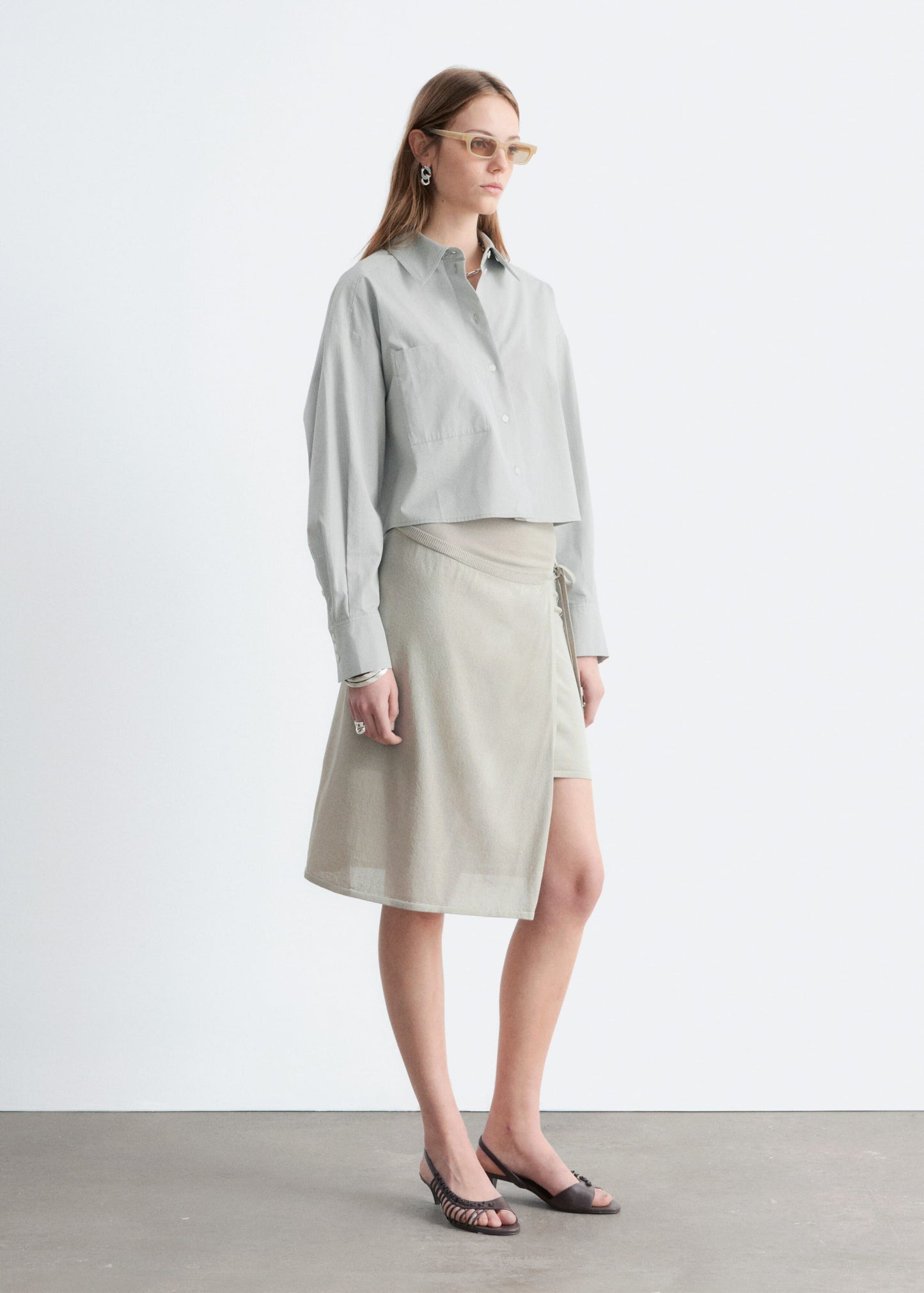 Wrap Midi Skirt