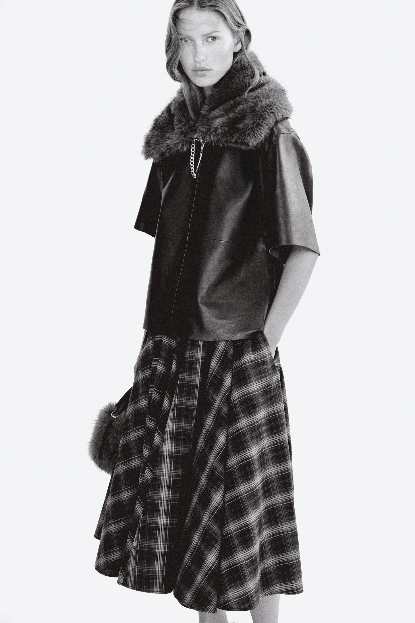 Circular cotton skirt