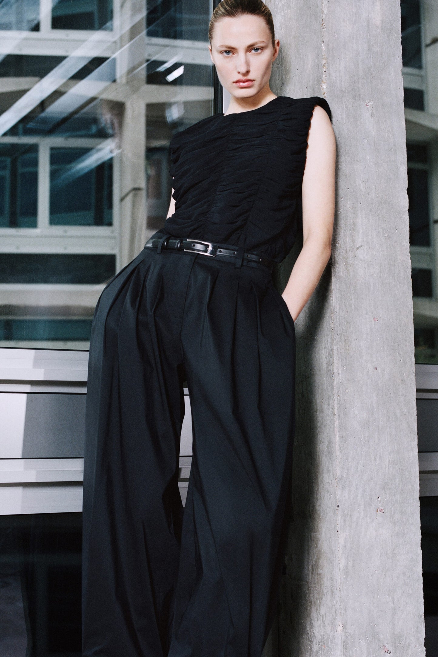 Gathered panelled top