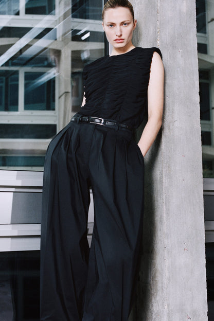 Gathered panelled top
