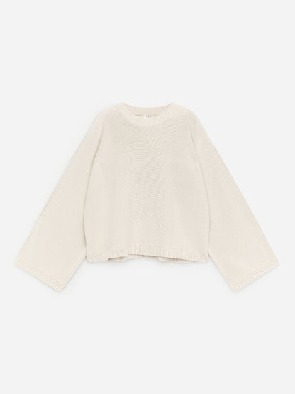 Cut-Out Cotton Jumper