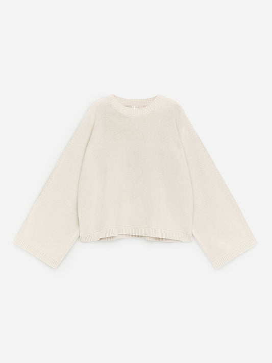 Cut-Out Cotton Jumper