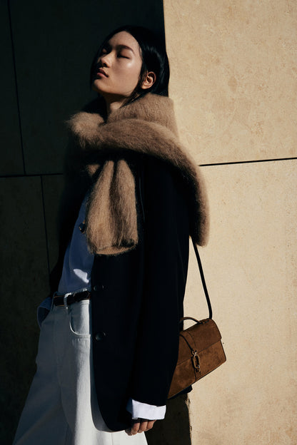 Napped crossbody bag